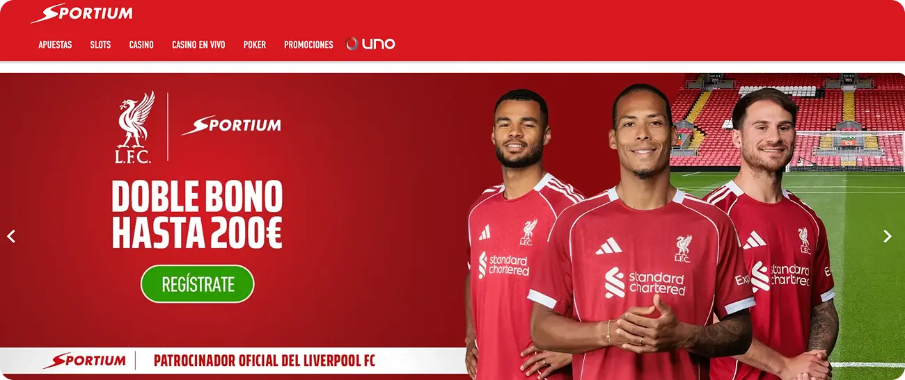 sitio web de apuestas en línea Sportium